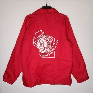 Vintage Southwest Wisconsin Auto Club Nylon Jacket Platteville 70s Mens Large